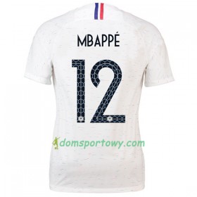Koszulka Francja Mbappe 12 Damska Wyjazdowe Koszulki Piłkarskie Mistrzostwa Świata 2018